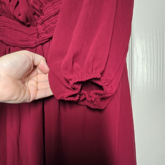 New! Ever Pretty Raccolta Carta Evening Gown Bridesmaid Dress Burgundy Size 24US - Picture 3 of 15